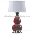 Modern hotel decoration simple design bedroom table lamp with white fabric with high quality